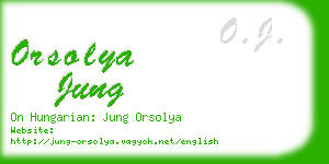 orsolya jung business card